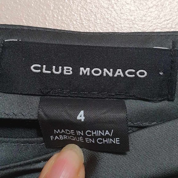 Club Monaco Slip Skirt - 4 - Grey/Purple - Picture 7 of 7